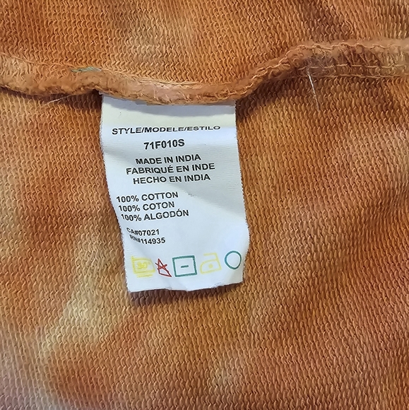 RAG SUPPLY Unisex Multi 🌈 Rainbow Tie-Dye Oversized Hooded Sweatshirt - Picture 15 of 16